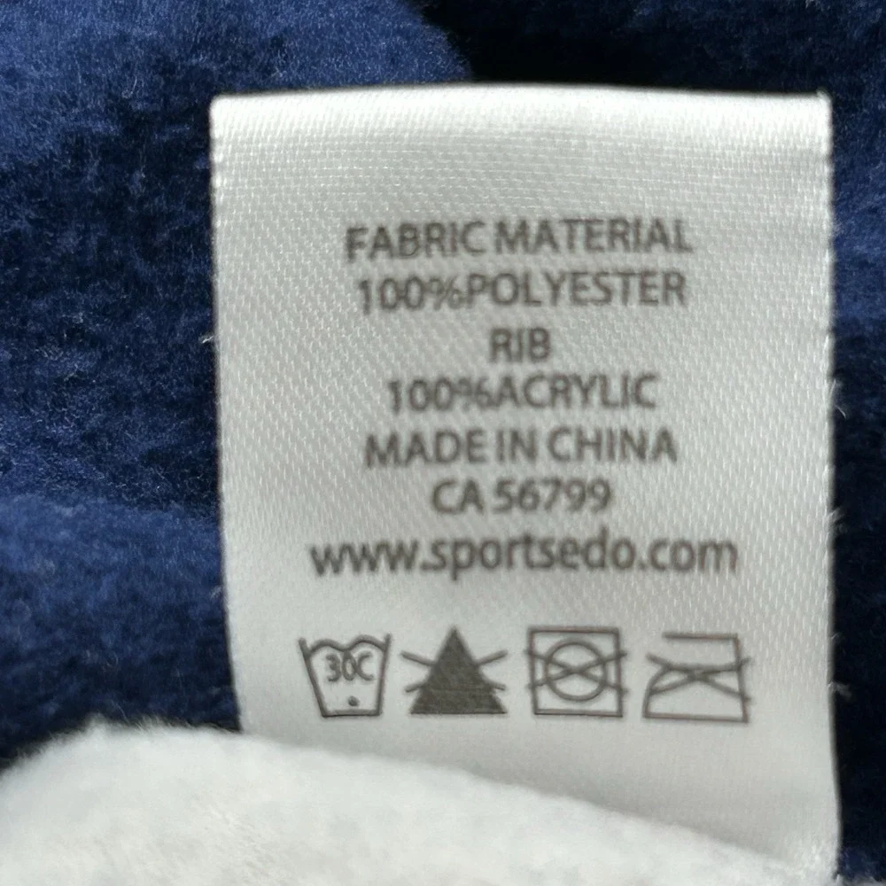 New England Patriots Sportsedo One Piece Pajama Adult Sm. Lounge Outfit Football - Picture 5 of 10